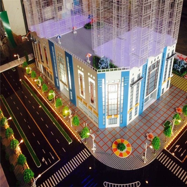 透明金塔楼盘模型