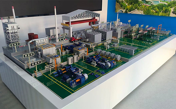 酒钢集团东铝厂-铝材生产线金塔机械模型